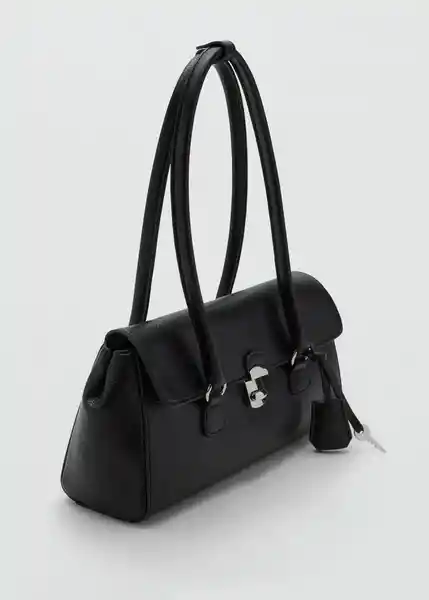 Bolso M Siena Negro Talla 99 Mujer Mango