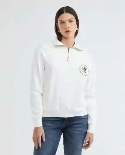 Buzo Snake Sweatshirt Blanco 0 Claro Talla M Mujer Chevignon