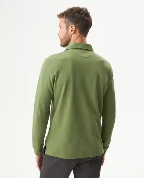 Camiseta Long Sleeve Polo Verde Loden Oscuro T L Chevignon