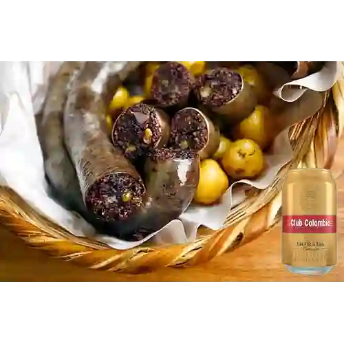 Combo Porción de Rellena + Club col. Dorada Lta 330ml