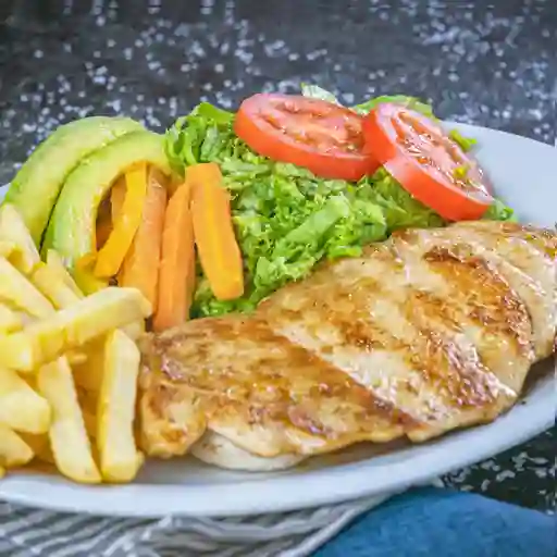 Pechuga a la plancha con finas hierbas