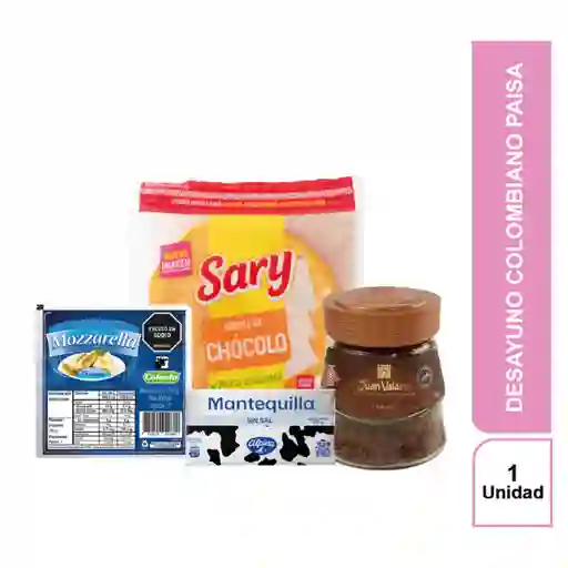 Combo Desayuno Colombiano Paisa