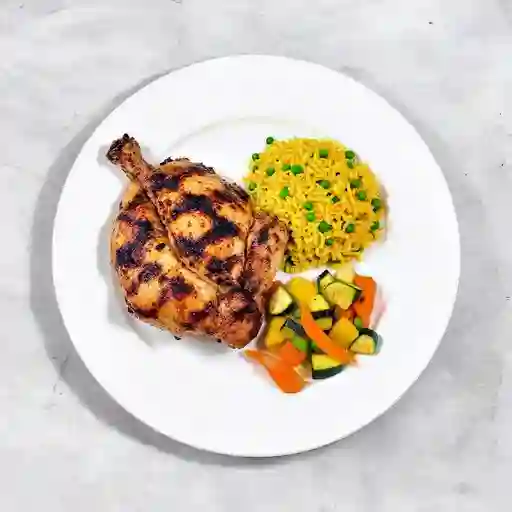 Medio Pollo Asado Al Carbon
