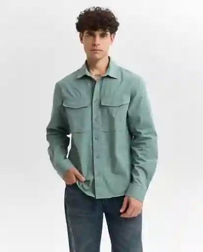 Camisa Hombre Gris Talla M 819G500_GRI175110 Americanino