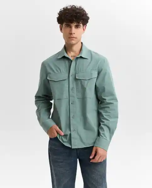Camisa Hombre Gris Talla M 819G500_GRI175110 Americanino