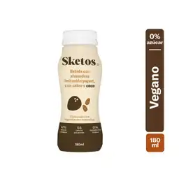 Sketos Yogurt Vegano Sabor Almendras y Coco