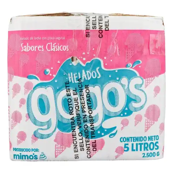   Gogos  Helado Vainilla 