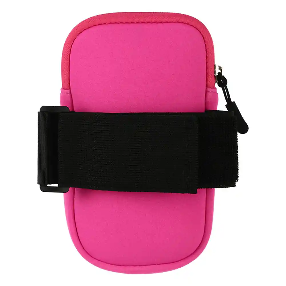 Miniso Brazalete Deportivo Con Doble Bolsillo Pequeño Rosa