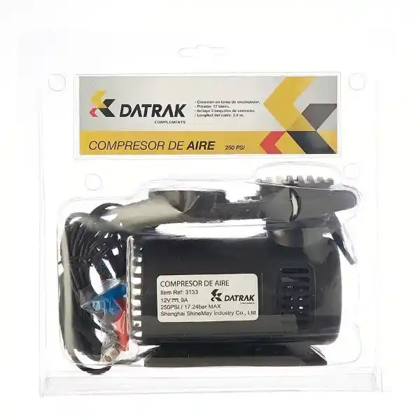 Datrak Minicompresor Aire Negro