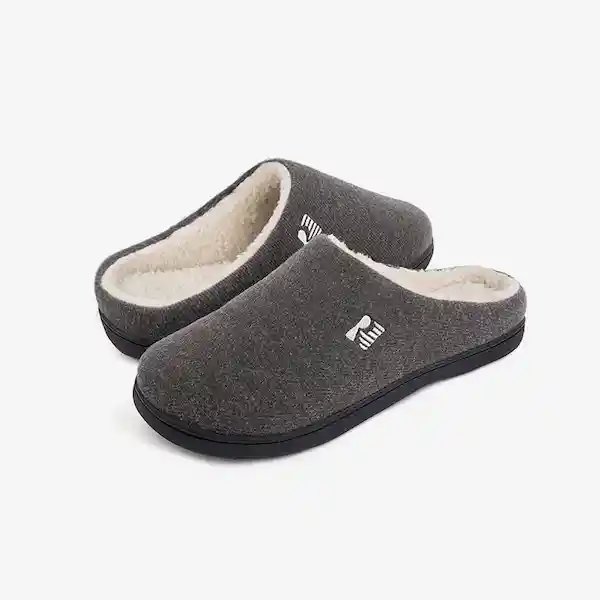 Inkanta Pantuflas Sherpa Hombre Gris M/L