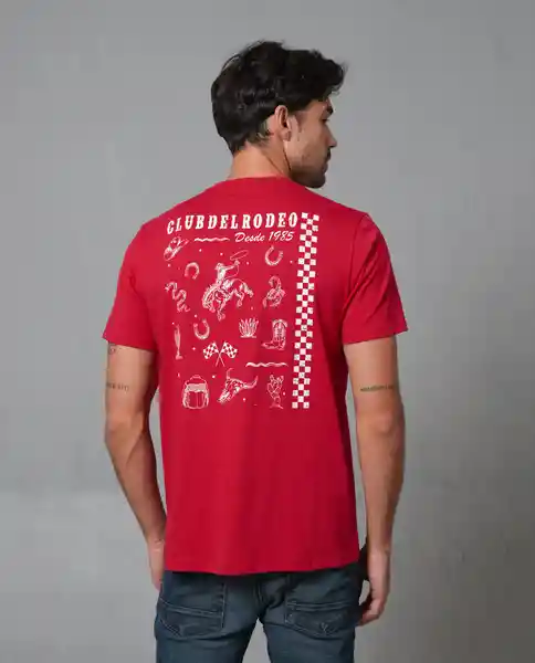 Camiseta Hombre Rojo Talla M 109G007_ROJ191764 Rifle