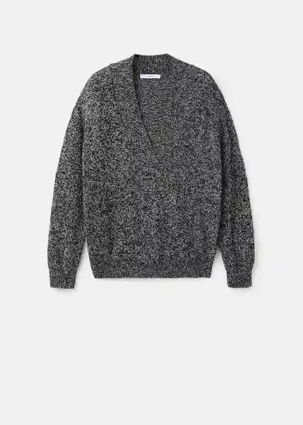 Saco Jersey Moliv Negro Talla S Mujer Mango