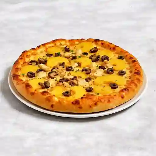 Pizza Familiar Hawaiina/pollo Champiñone