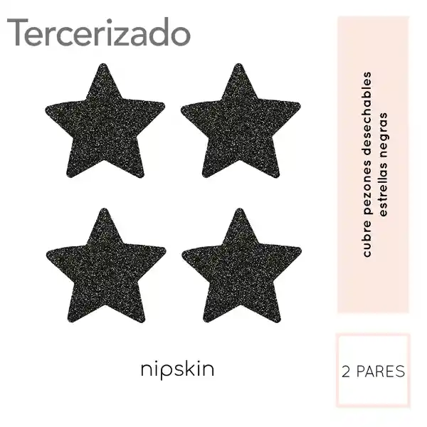 Nipskin Stickies Estrellas Negro