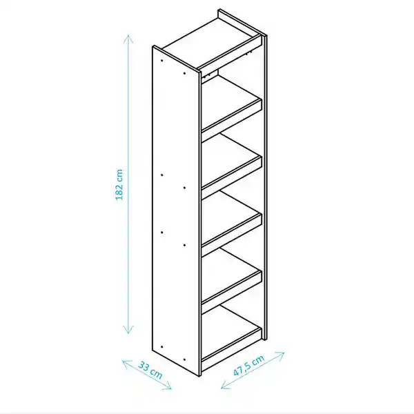 Muebles 2020 Biblioteca Multiusos Mali Blanco