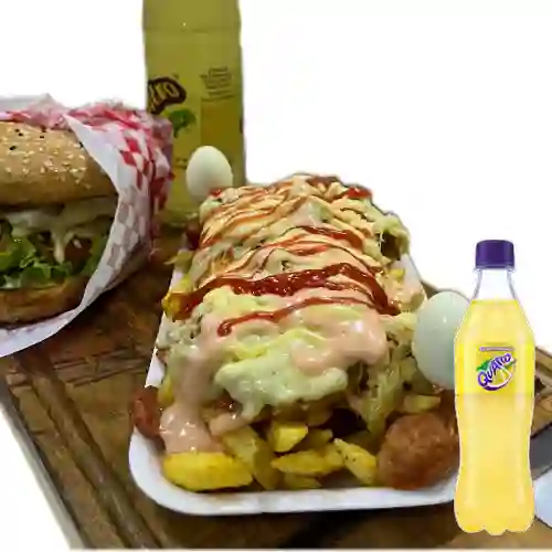 Combo Salchipollo + Quatro 400Ml