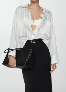 Camisa Zaro Blanco Talla S Mujer Mango