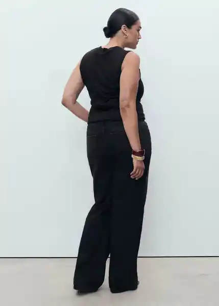 Jean Danila Tejano Negro Talla 42 Mujer Mango