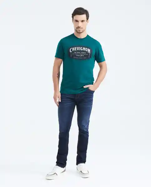 Camiseta Verde Pluvisilva Ultraoscuro T XXL Chevignon