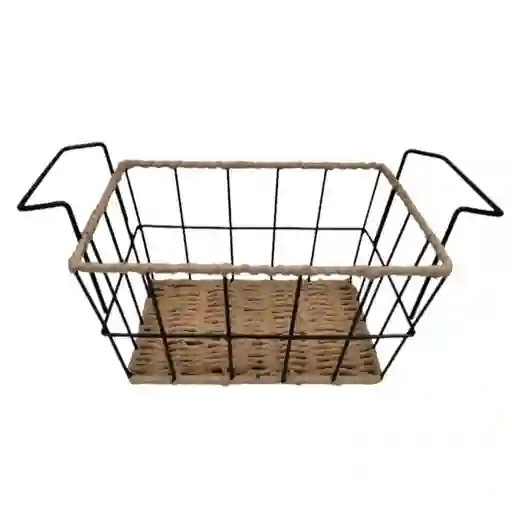 Cesta de Frutas Negro/madera Finlandek W9049