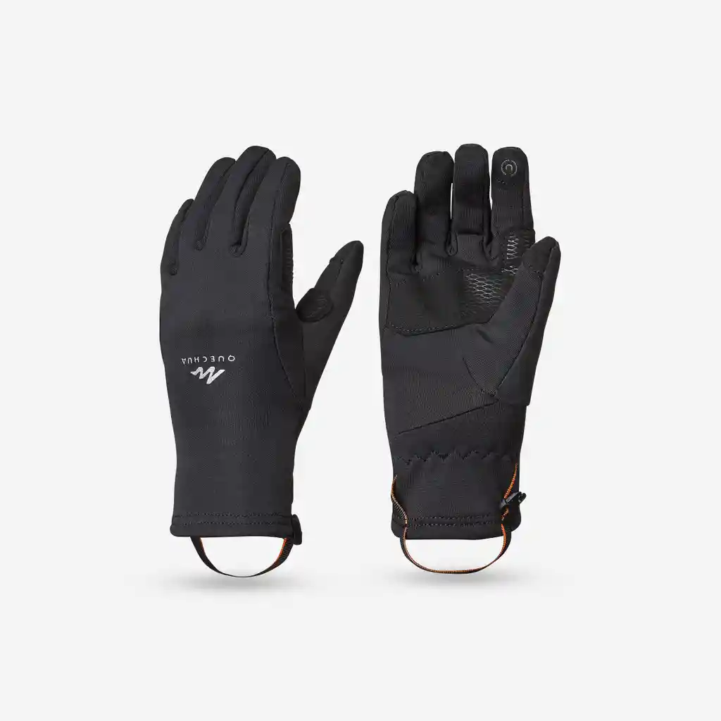 Guantes Térmicos de Senderismo Para Niños 6 -14 Años Quechua Sh500 Negro