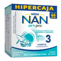 Alimento lácteo NAN OPTIPRO 3 x 2100 g