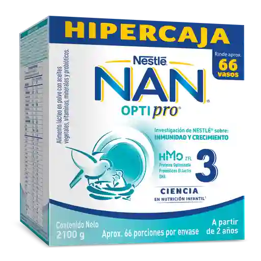 Alimento lácteo NAN OPTIPRO 3 x 2100 g