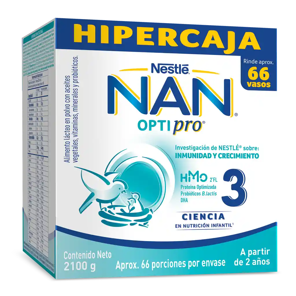 Alimento lácteo NAN OPTIPRO 3 x 2100 g