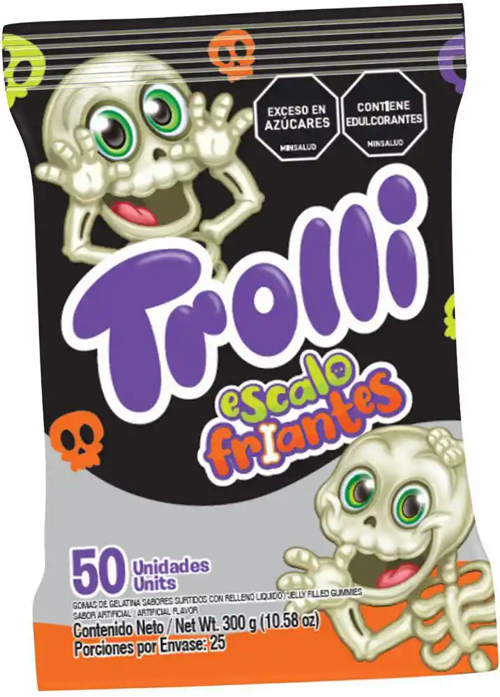 Trolli Gomas de Gelatina Sabores Surtidos Escalofriantes