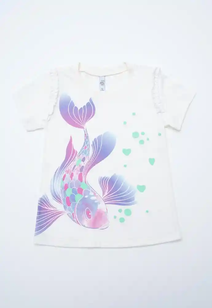 Camiseta Manga Corta 4t-ivory