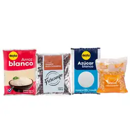 Combo Blanco + Frijol Sabanero Rojo + Maiz Pira + Azucar Blanco