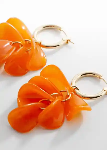 Pendientes Ana Naranja Talla 99 Mujer Mango