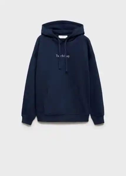 Buzo Sudadera Lazy Navy Talla 18 Teen Niñas Mango