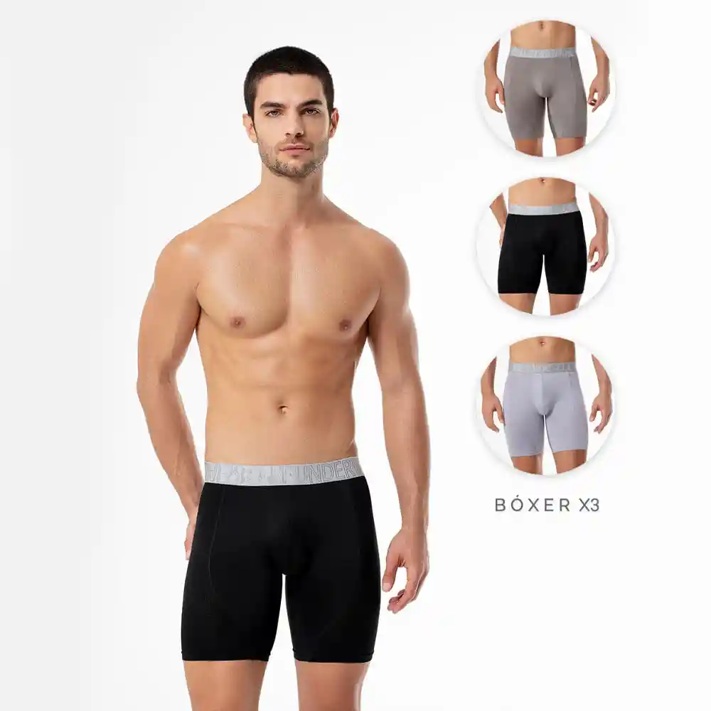 Bóxer Largo X3 Fit Ajustado Masculino Eslalom X3 Gef