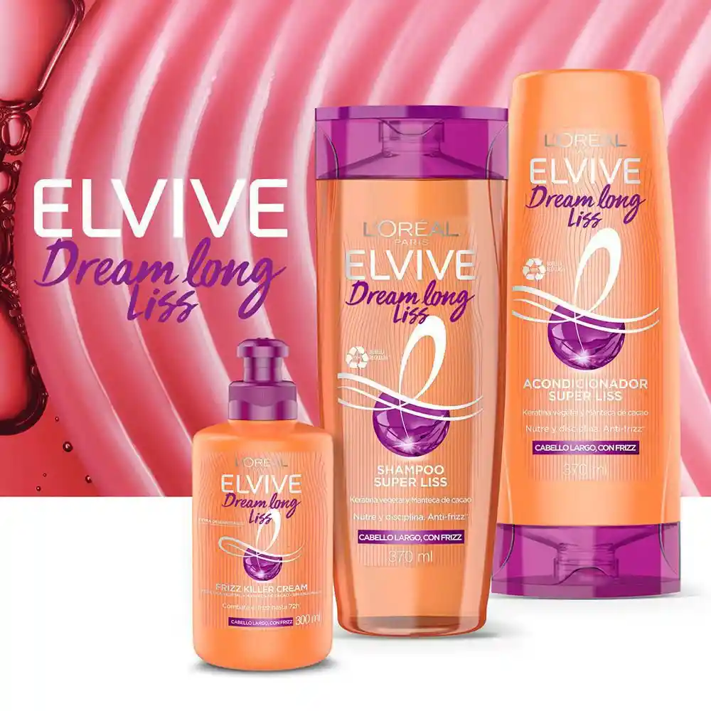 Loreal Paris-Elvive Shampoo Dream Liss + Acondicionador