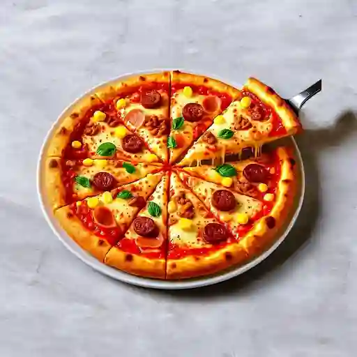 Pizza Mediana 8 Porciones De 32cm Paisa