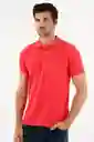 Polo Rosada Con Raqueta Multicolor Para Hombre