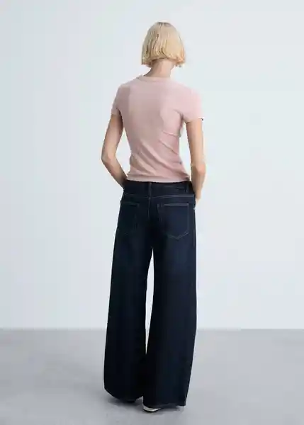 Camiseta Belmonte Rosa Pastel Talla M Mujer Mango