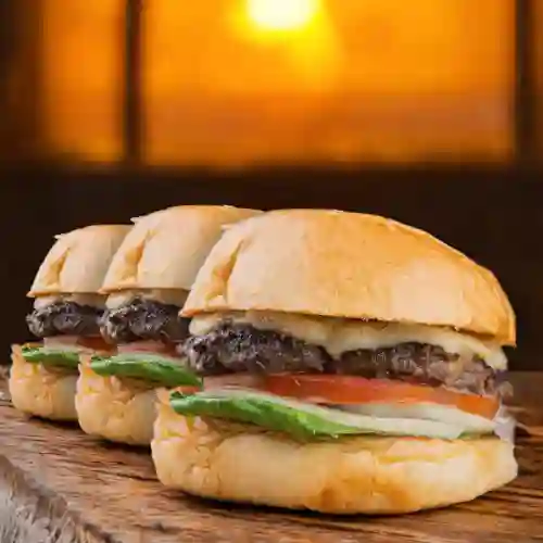 Combo 3 Hamburguesa Clasica de Carne