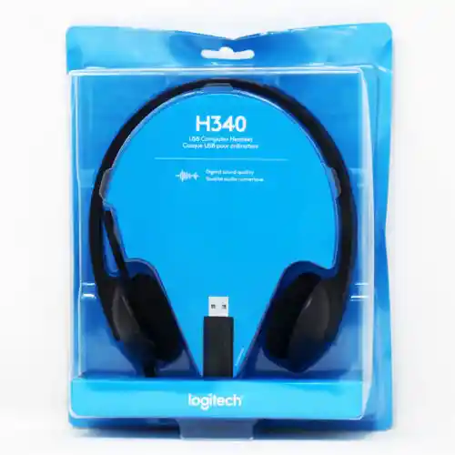 Logitech Diadema H340 Auriculares USB con Microfono