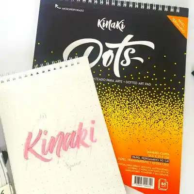 Kinaki Bitácora Dots Pergamino Media Carta