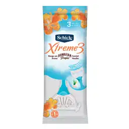Schick Maquina para Afeitar Xtreme3 Hawaian Tropic