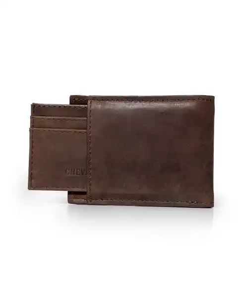 Billetera Ext Card Braid Café Ardilla Medio Chevignon