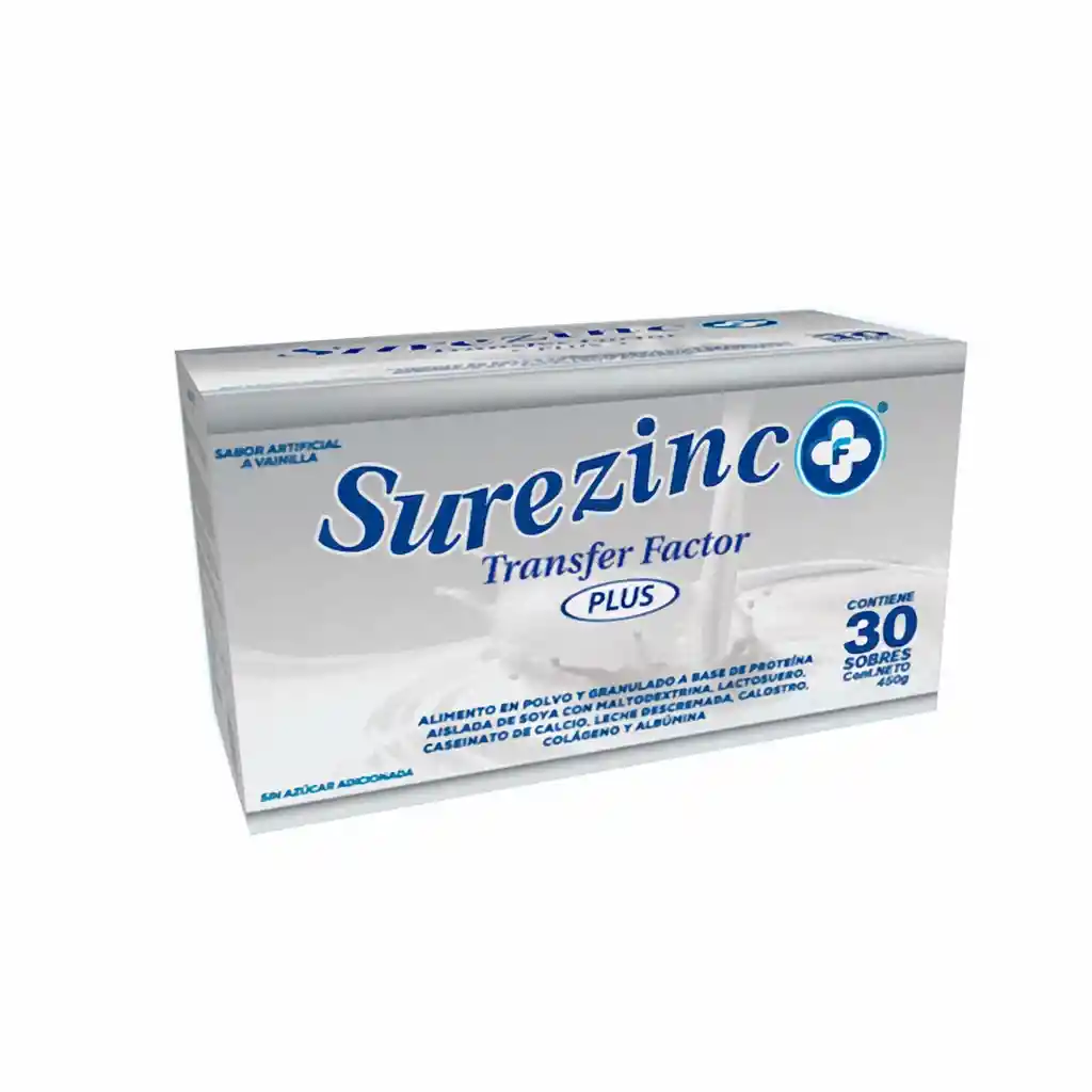 Surezinc Suplemento Alimenticio Transfer Factor Plus 30 U