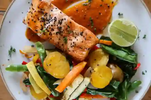 Salmón a la Barbacoa