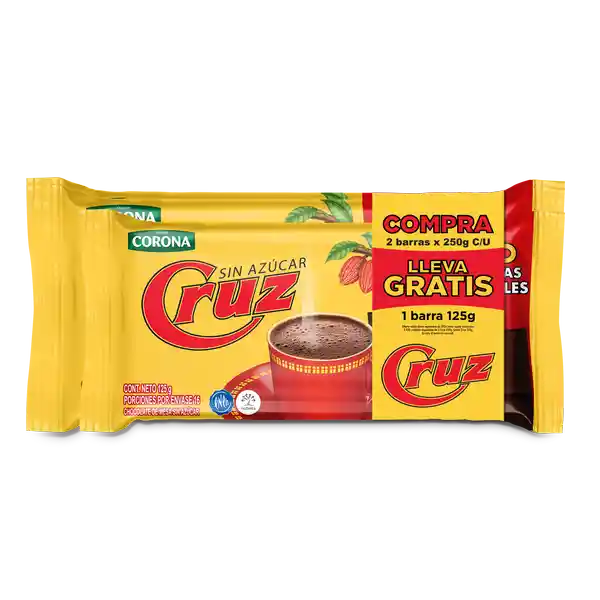 Cruz Chocolate Más Gratis Cruz de 125 Gramos 2 Und