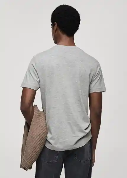 Camiseta Chelsea Gris Medio Vigoré Talla XS Hombre Mango