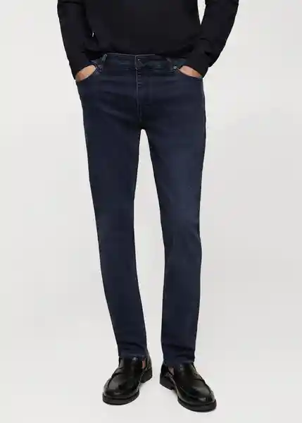 Pantalón Jean Jude Blue Black Talla 44 Hombre Mango