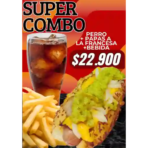 Combo Perro, Papas y Gaseosa