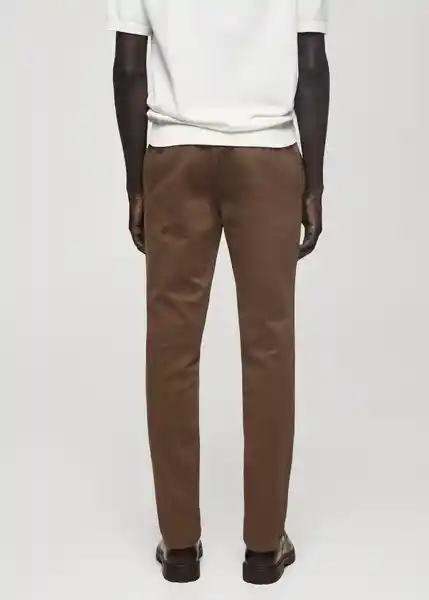 Pantalón Barna Marron Talla 36 Hombre Mango